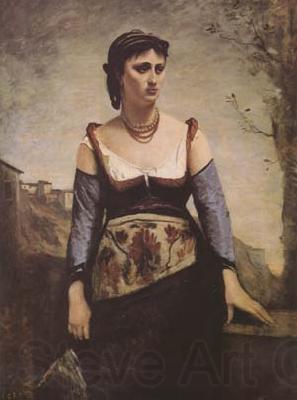 Jean Baptiste Camille  Corot Agostina (mk09) Spain oil painting art